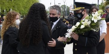 Felipe Miguel y D’Alessandro encabezaron homenaje a Policías de la Ciudad caídos en cumplimiento del deber