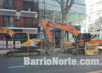 Continúan los arreglos en la Av. Santa Fe por trabajos de repavimentación