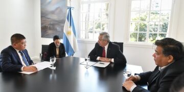 El presidente recibió a las autoridades de la empresa china CITIC Construcción