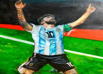 El mundial continúa, la selecciòn también  y “Juani” retrata a Messi