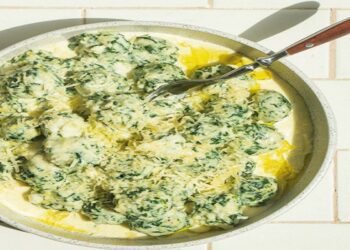 Malfattis con salsa de quesos