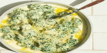 Malfattis con salsa de quesos