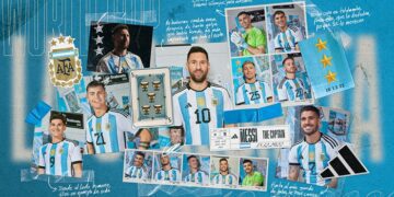 Adidas presentó «Alta en el cielo» a seis meses del día en que Argentina obtuviera la Copa Mundial Qatar 2022