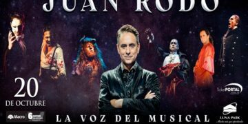 Juan Rodó «La voz del musical» en el Luna Park