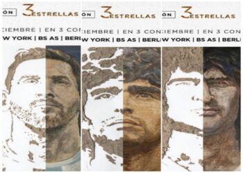 Se exhibe «Tres Estrellas Argentina» del artista Jorge López