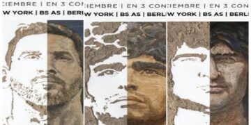 Se exhibe «Tres Estrellas Argentina» del artista Jorge López