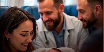 Una mujer tuvo su hijo en pleno vuelo: el bebé tendrá pasajes gratis de por vida