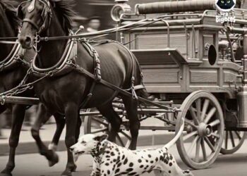 Antes, los bomberos tenían siempre un perro manchado