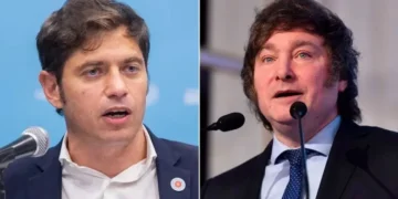 Una encuesta mide un hipotético mano a mano electoral entre Javier Milei y Axel Kicillof en el Conurbano
