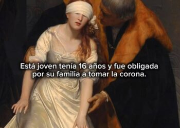 El cuadro de una joven a punto de ser ejecutada